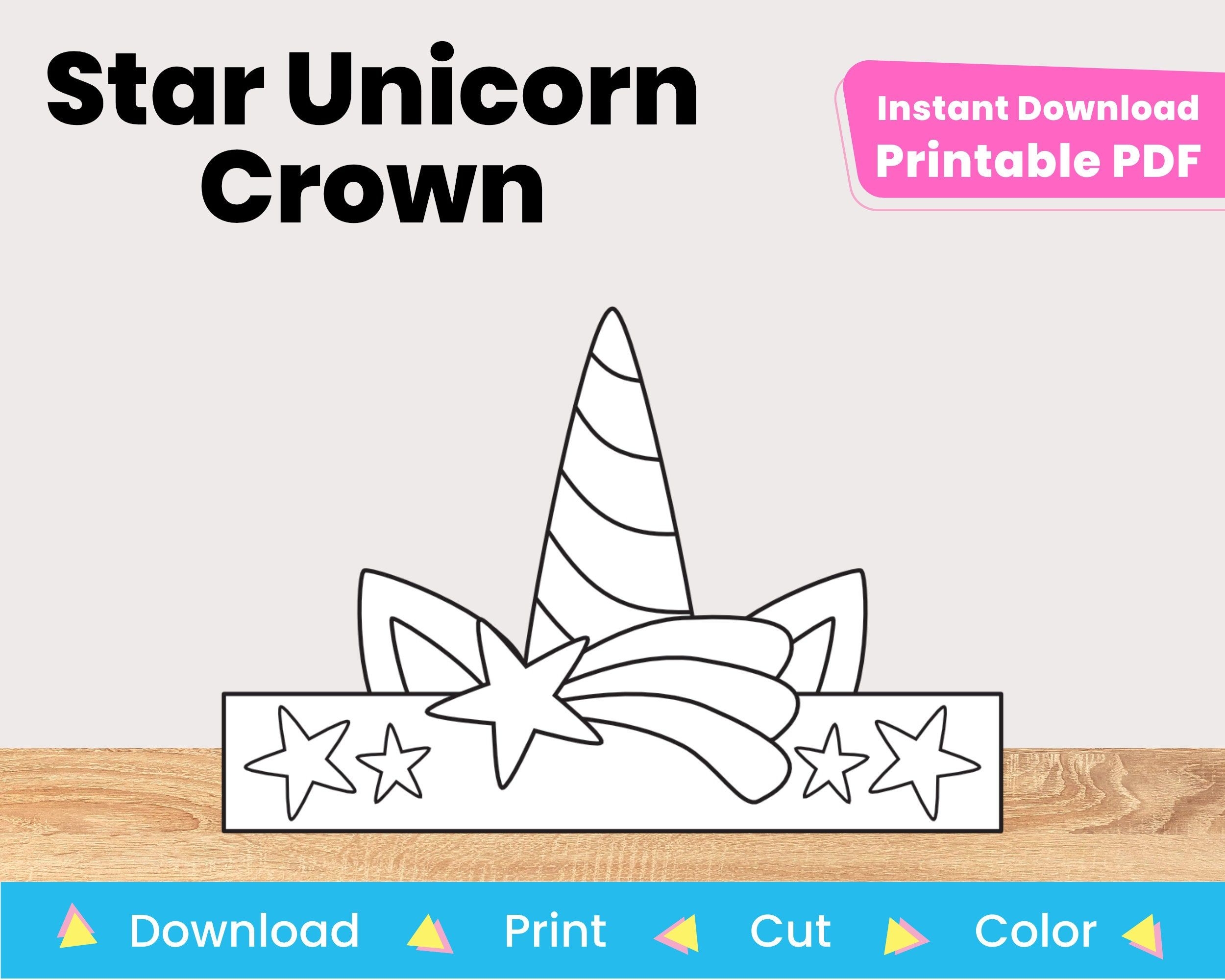 Free Printable Unicorn Headband Templates Free Printable Unicorn Headband Templates