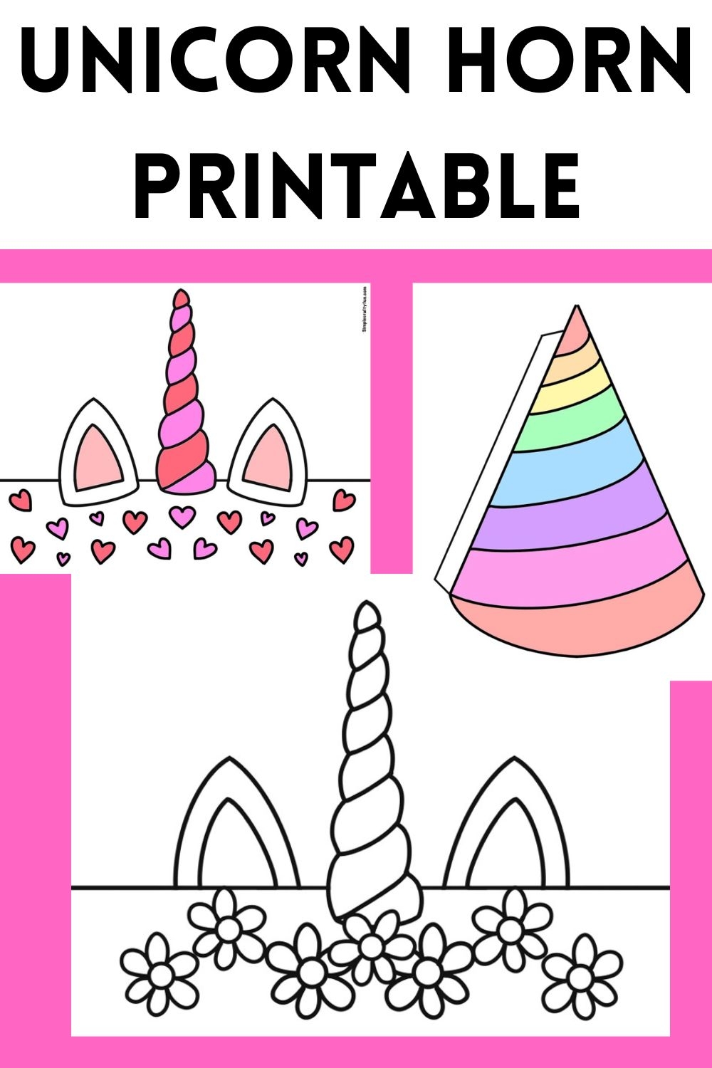 Unicorn Horn Headband Template Free Printable Unicorn Horn Headband Template Free Printable