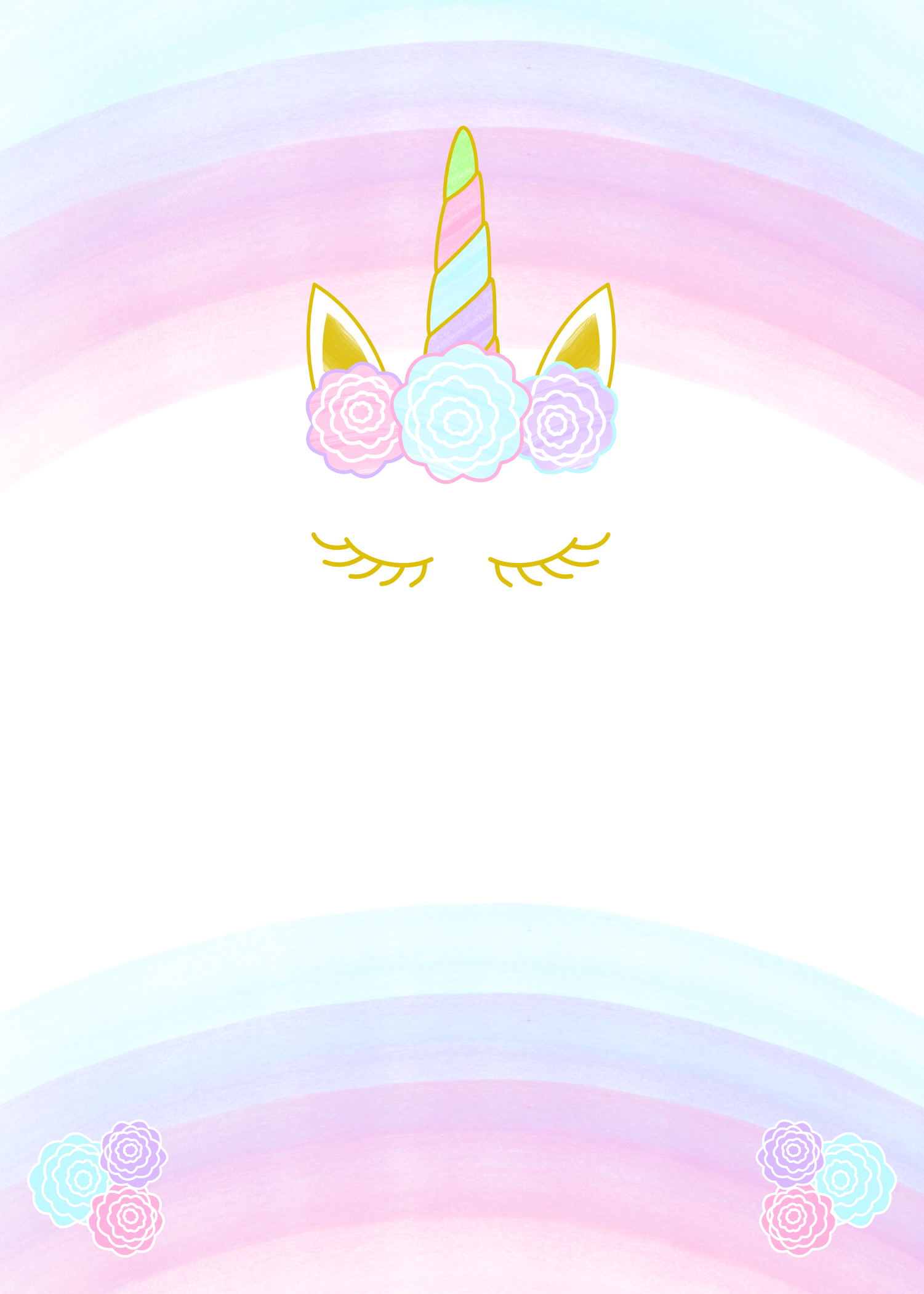 Free Printable Unicorn Invitation Templates Free Printable Unicorn Invitation Templates