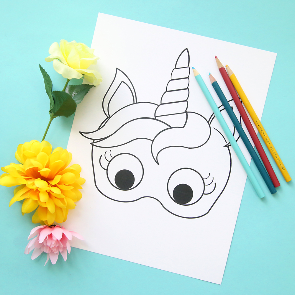 Free Printable Unicorn Mask Templates Free Printable Unicorn Mask Templates