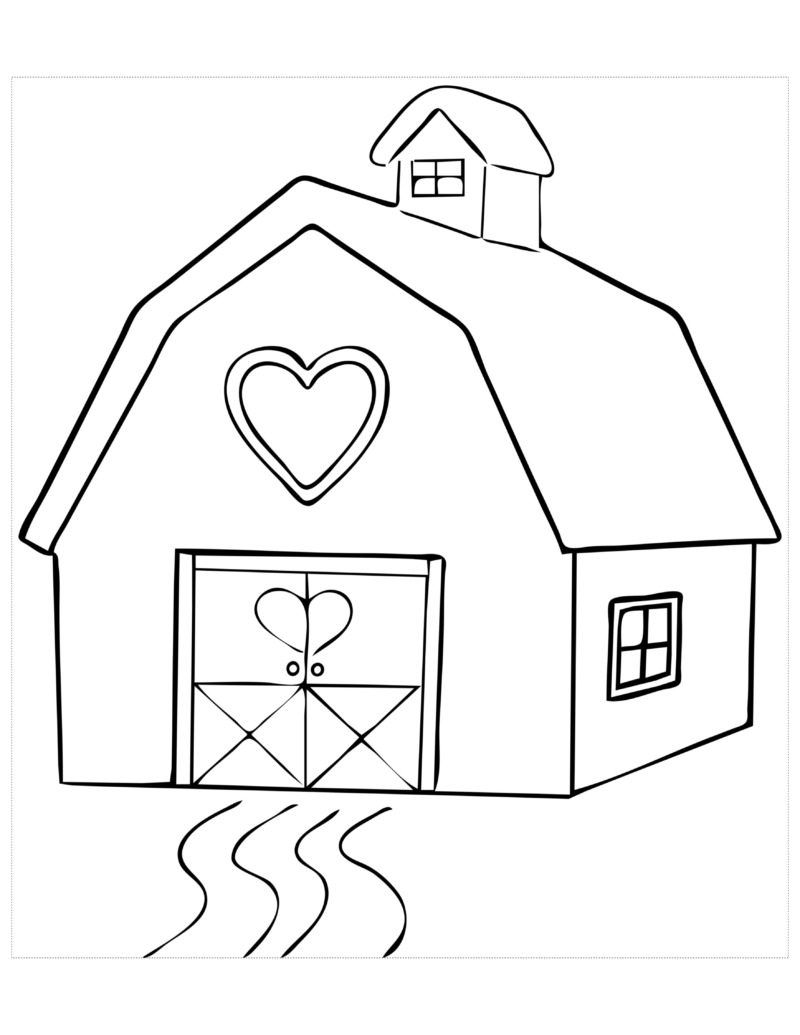 Free Printable Barn House Templates