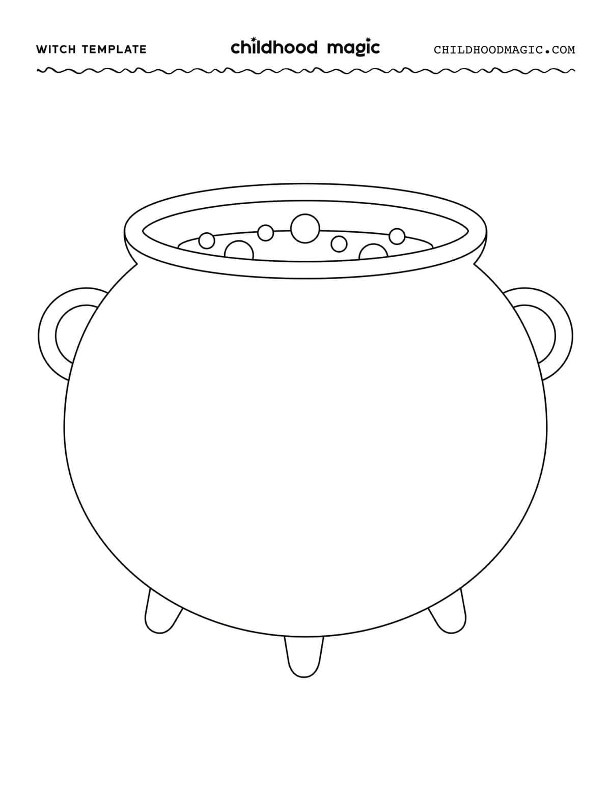 Free Printable Witch Cauldron Templates Free Printable Witch Cauldron Templates