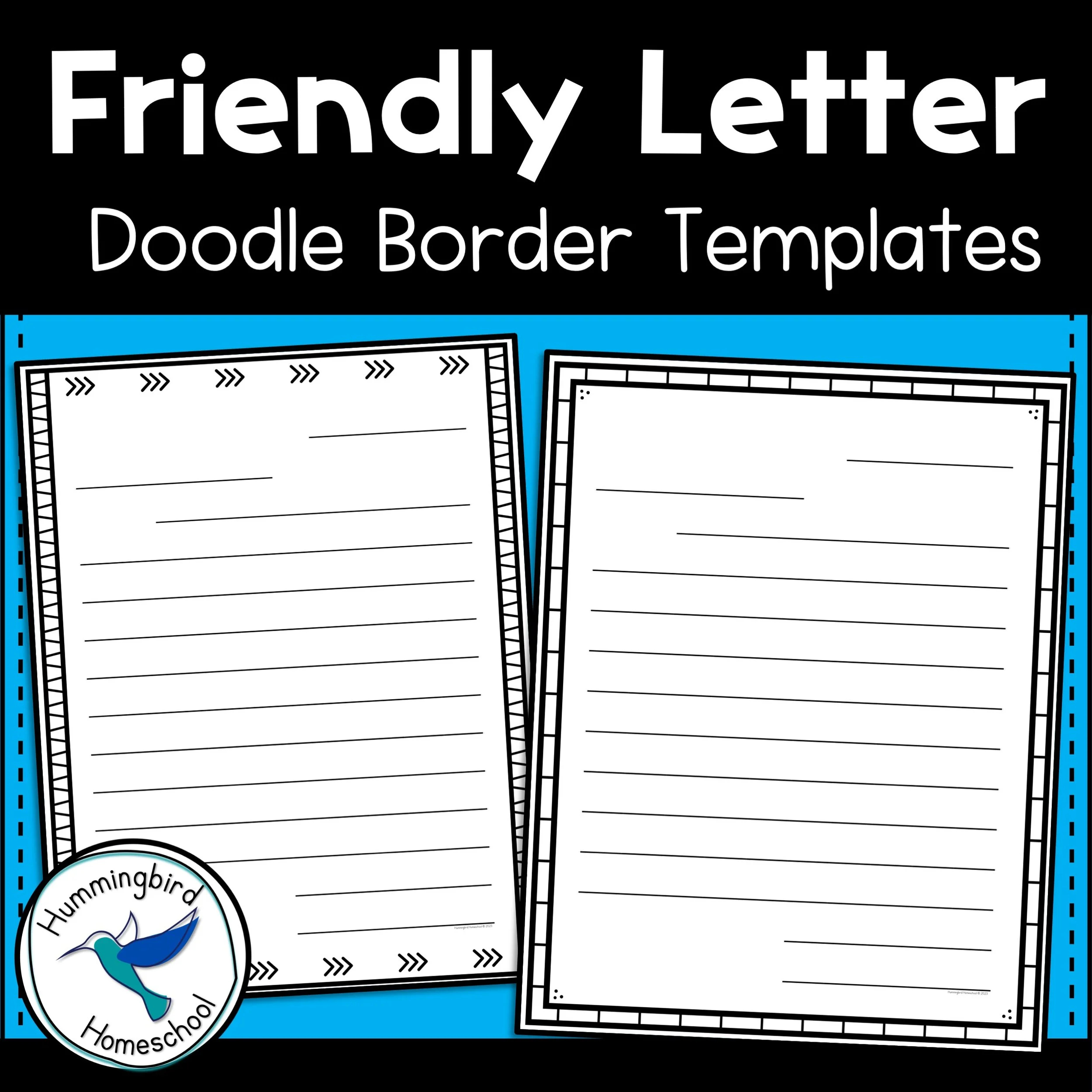Free Printable Friendly Letter Templates